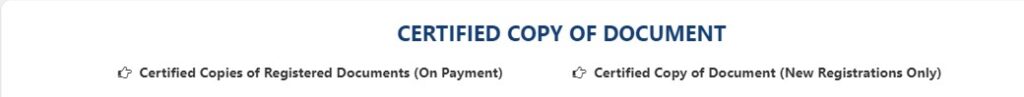 Certified COpy telangana igrs ts