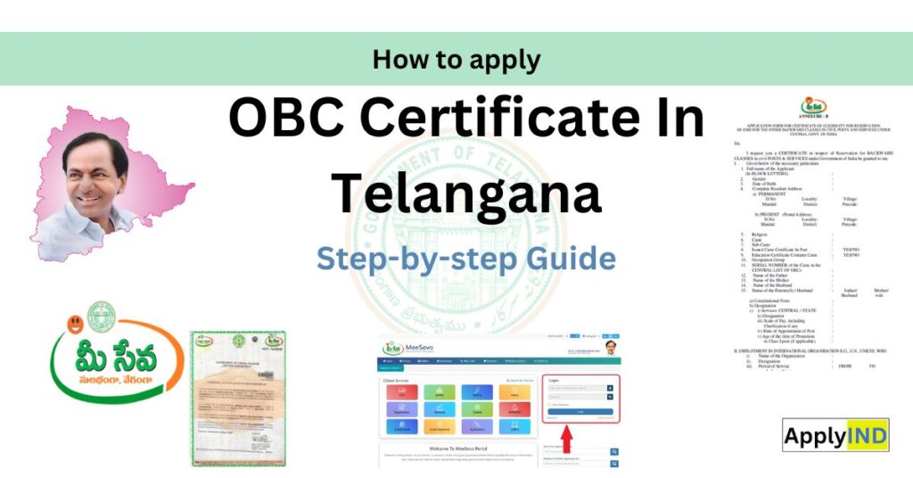 OBC Certificate in Telangana