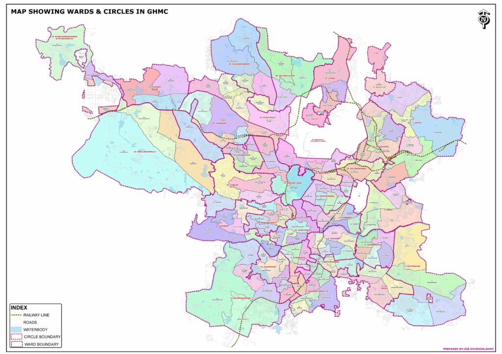 ghmc circles and wards map and list 