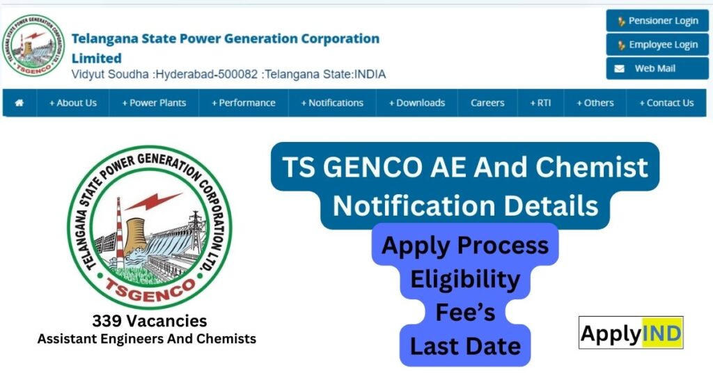 ts genco ae and chemist notification apply eligibility edit