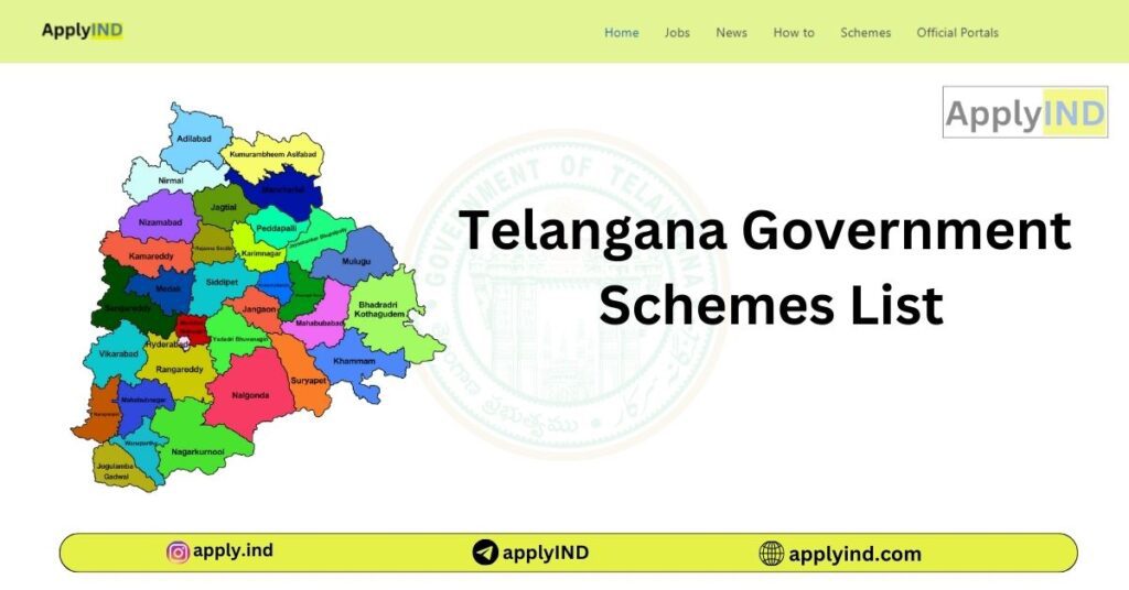 telangana government schemes and services missions