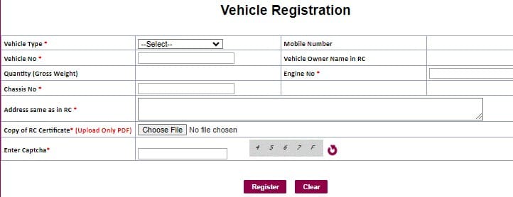 ts ssmms tsmdc sand booking and vehicle registration