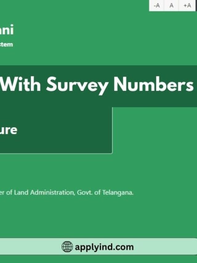 dharani village map survey numbers in ts cadastral map
