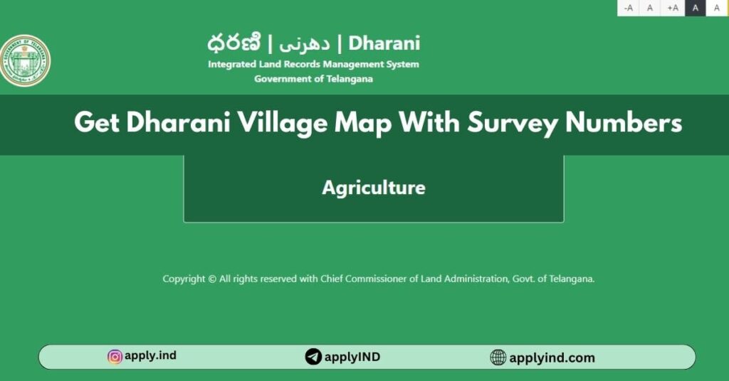 dharani village map survey numbers in ts cadastral map
