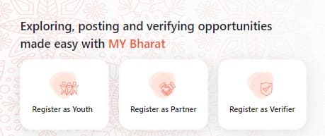 my bharat portal registration process, volunteer youth partner verifier business