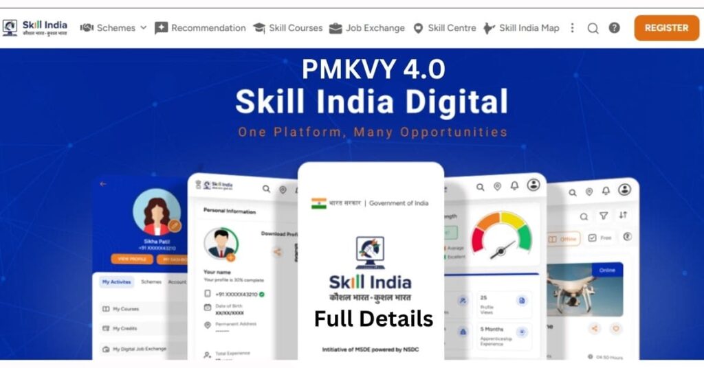 pmkvy 4.0 full details job exchange, skill courses, training centers