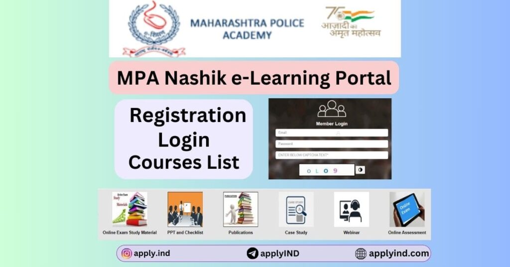 mpa nashik e learning portal registration process