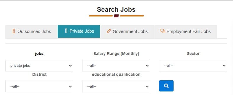 rojgaar sangam sewayojan portal job search and apply process