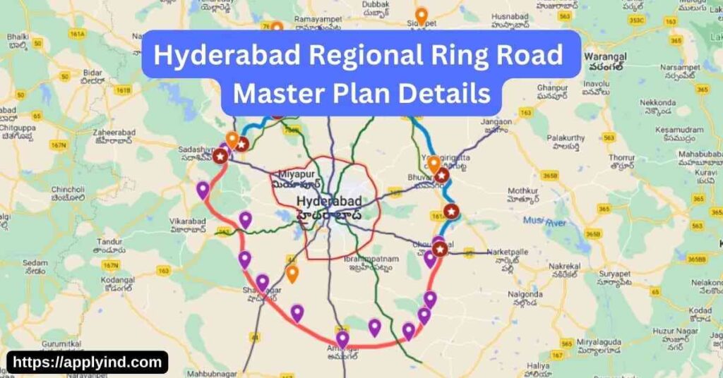 hyderabad regional ring road map boundaries and other details